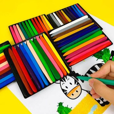 Lápis de cera coloridos para estimular a criatividade infantil (24 peças) | PASTELKE
