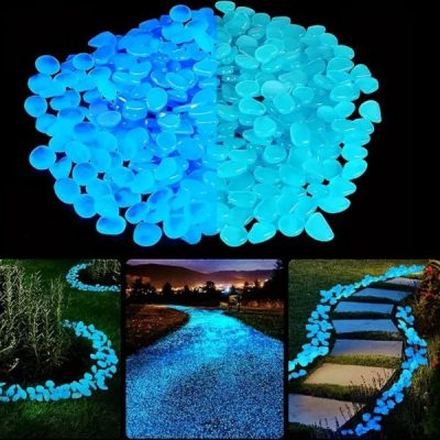 100x pedras azuis que brilham no escuro | LUMIROCKS