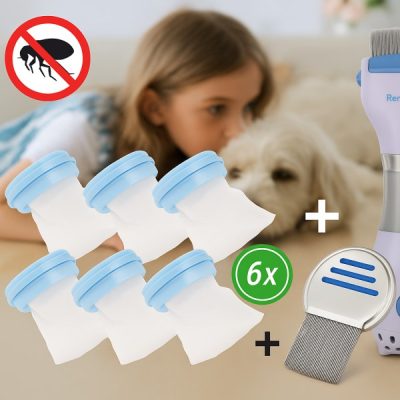 6 sacos descartáveis + pente para piolhos GRÁTIS